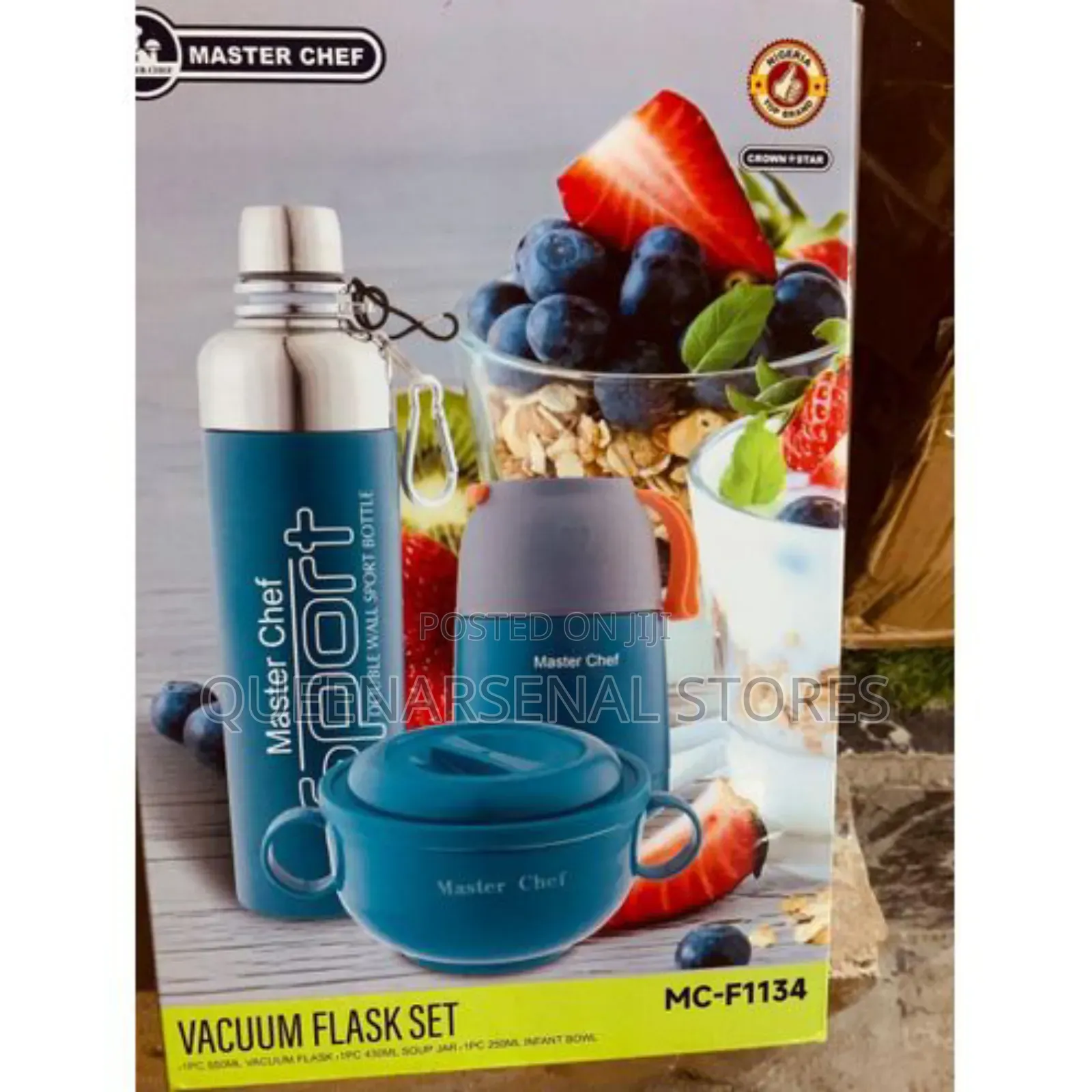 Master Chef Vacuum Food Flask and Sport Bottle