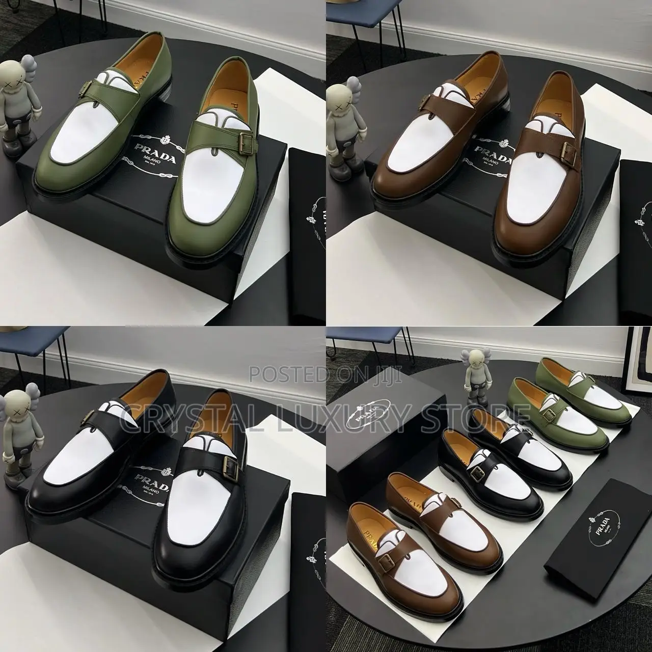 Prada Quality Luxury Men Cooperate Shoe