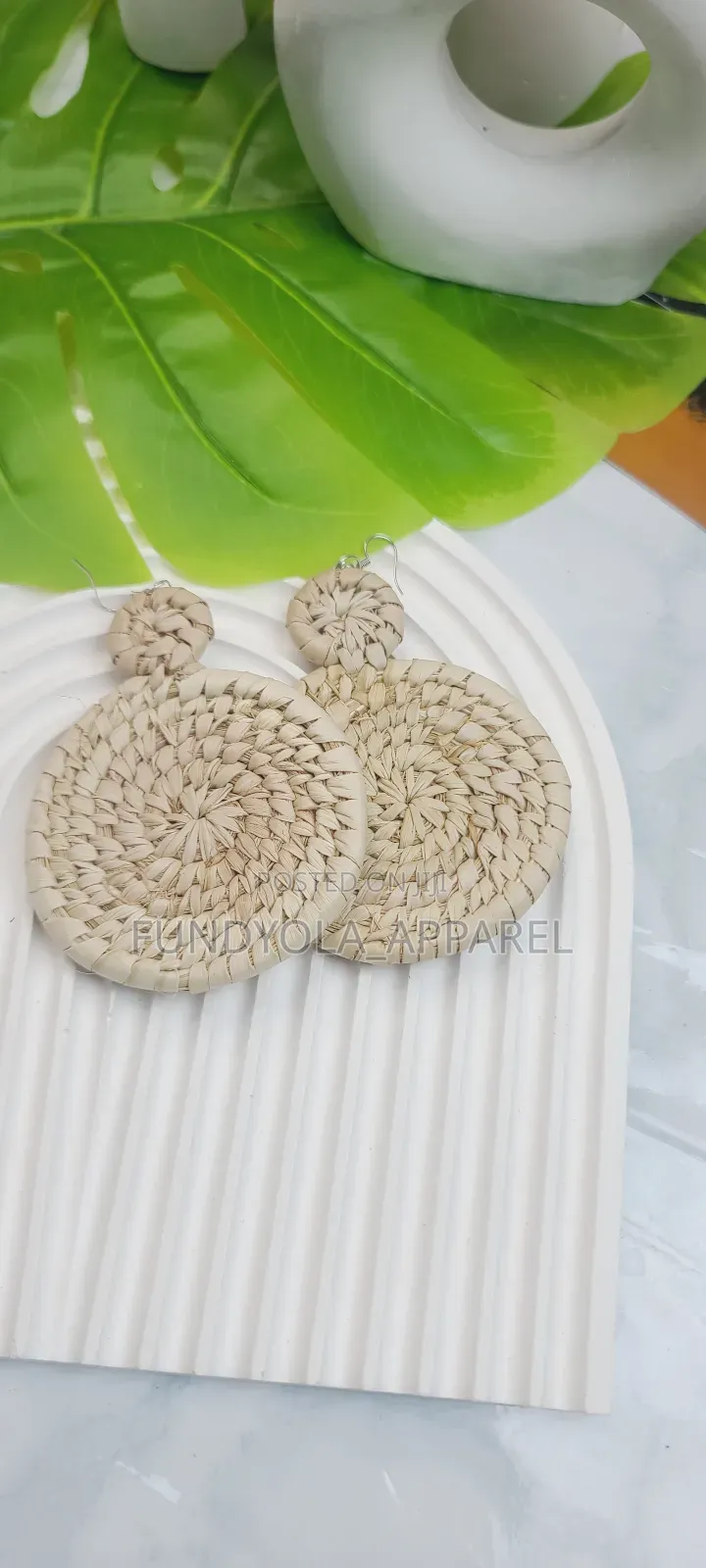 Beach Weft Statement Earrings