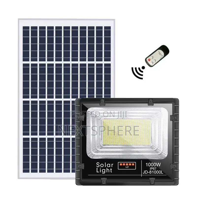 400w Solar Floodlight With Remote Control Powerful, Bright