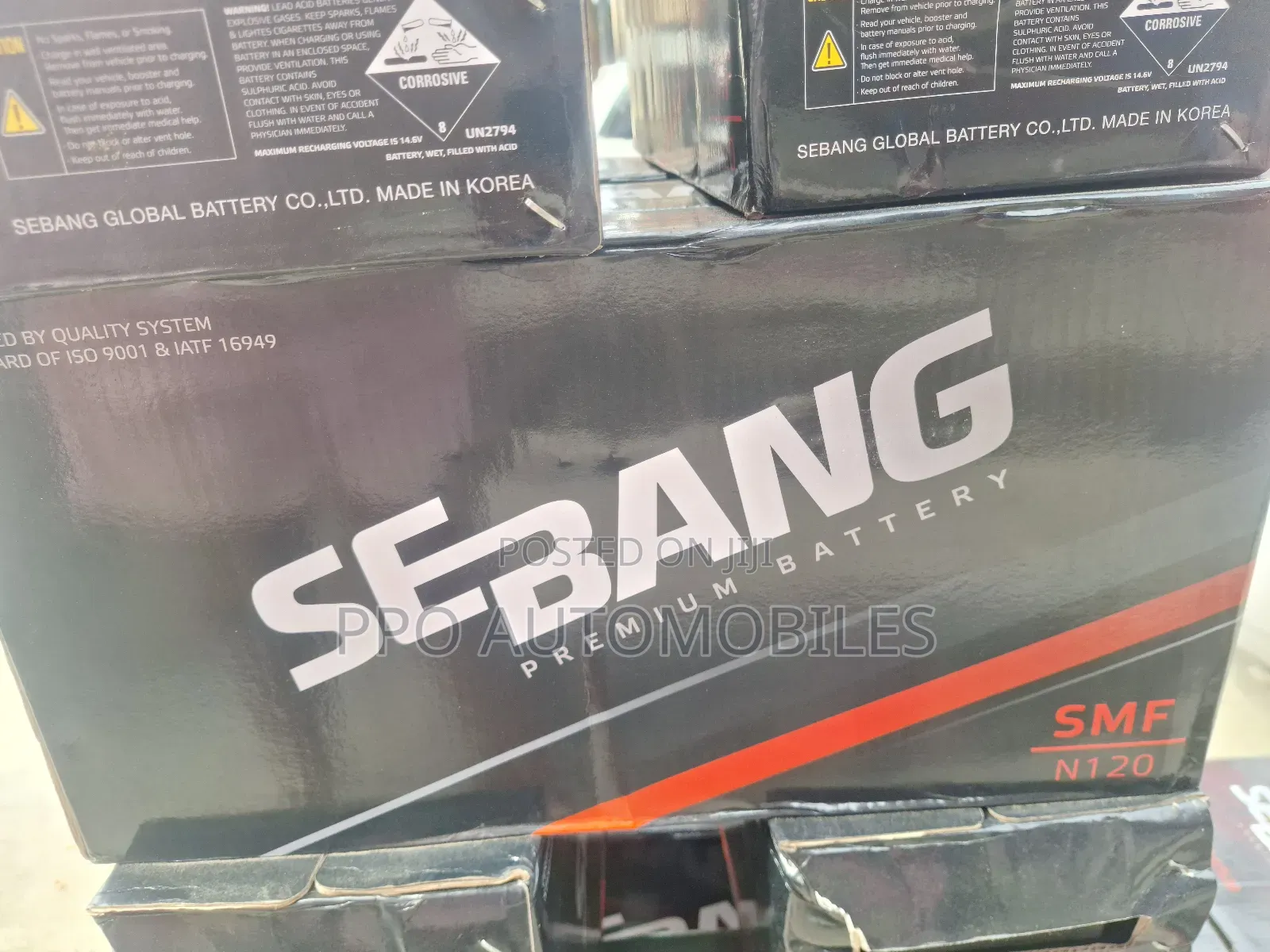 12v 120ah Sebang Mf Korea Battery