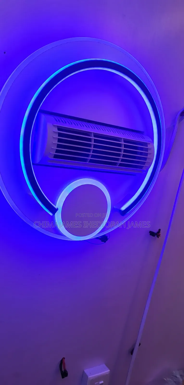 Invisible Bladeless Led Ceiling Fan Light Modern Invisible Bladeless