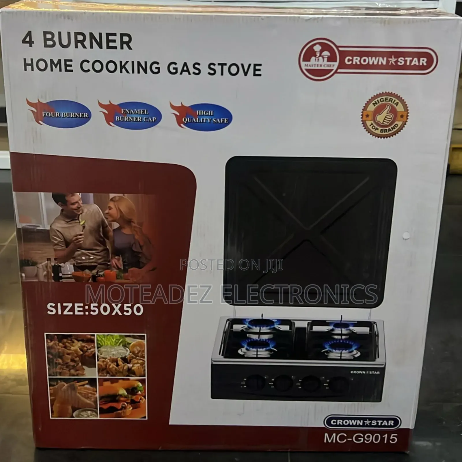 Master Chef 4face Non Stick High Quality Table Top Gas Cooker