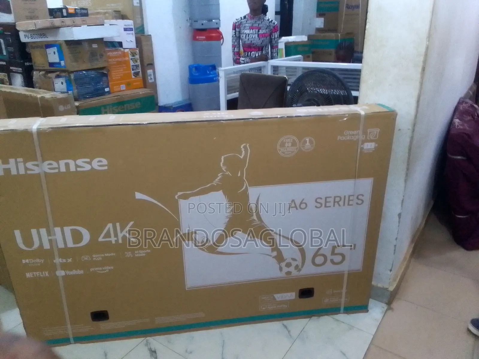 Hisense 65 Inches Uhd Smart Television With Free Bracket| Tv 65 A6n