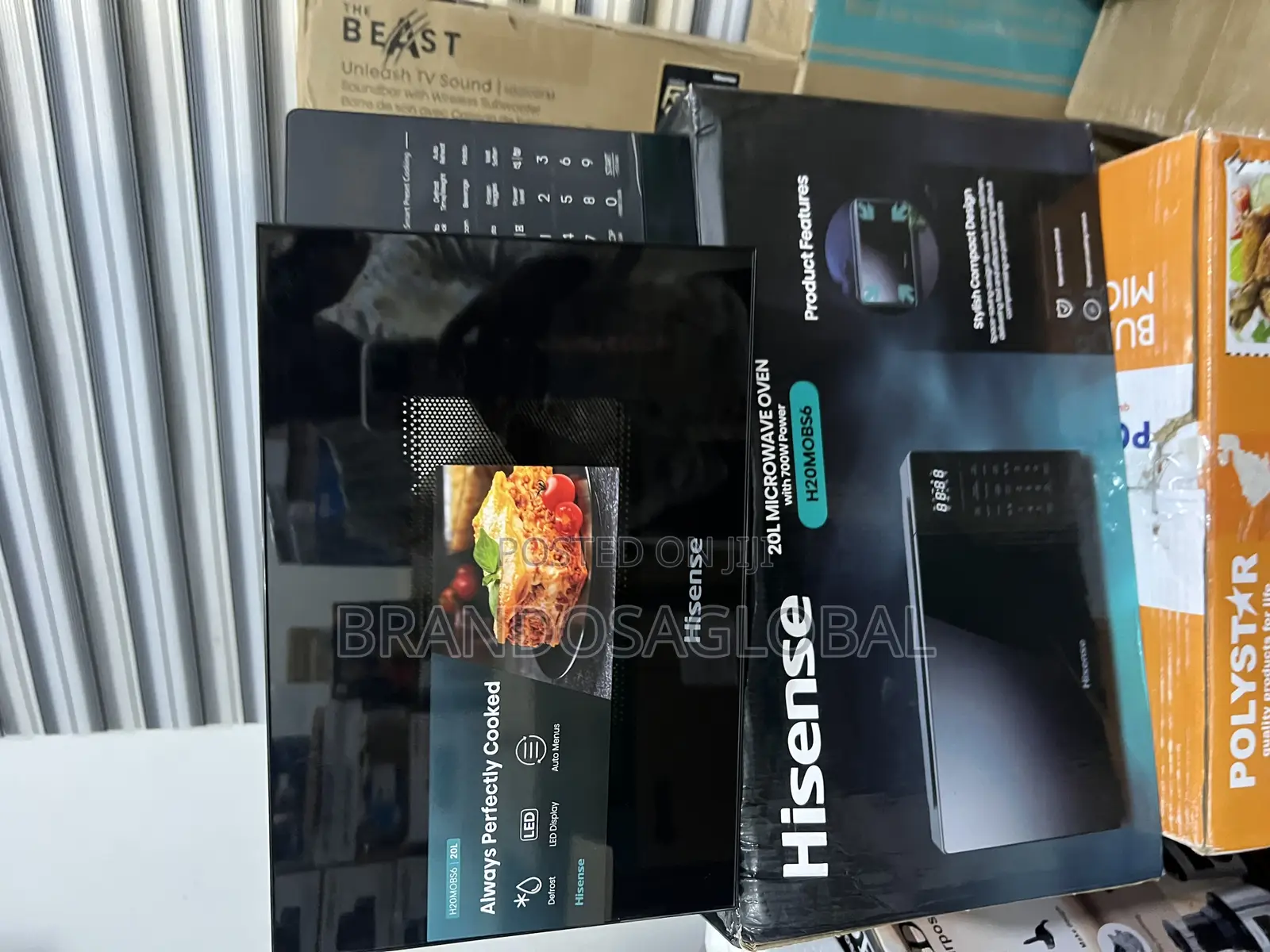 Hsense 20l Smart Display Black Microwave