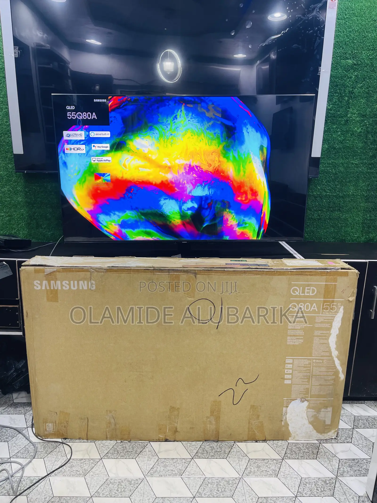 Samsung Qled 55” Q80a Quantum Dot Processor 120hz Refresh Rate Tv