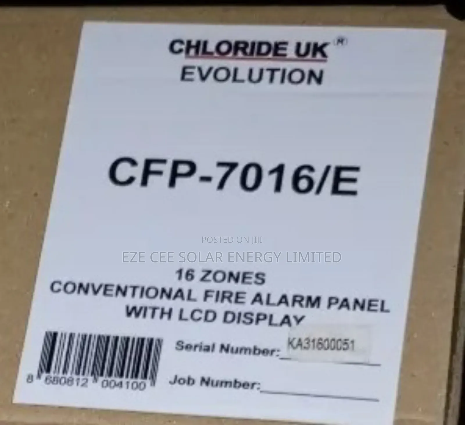 16 Zone Fire Alarm Panel