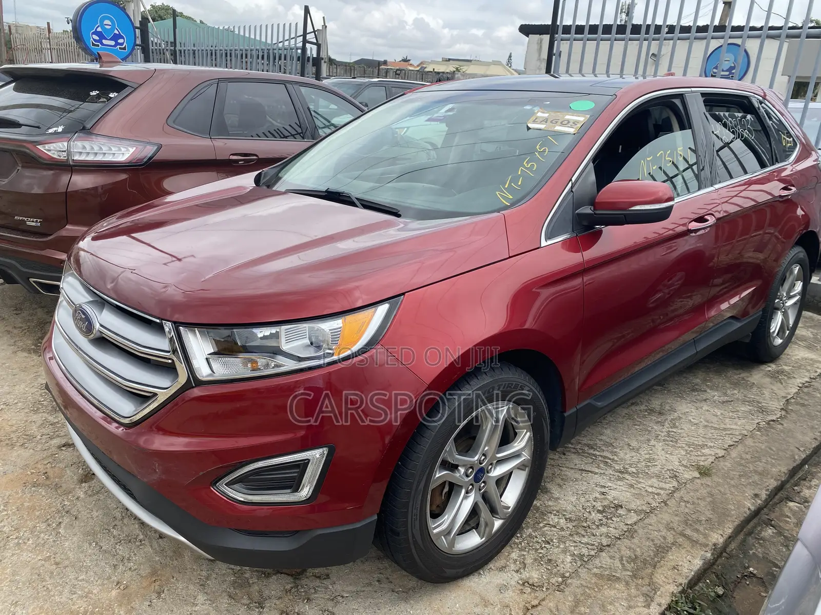 Ford Edge Titanium 4dr SUV (2.0L 4cyl Turbo 6A) 2015 Red