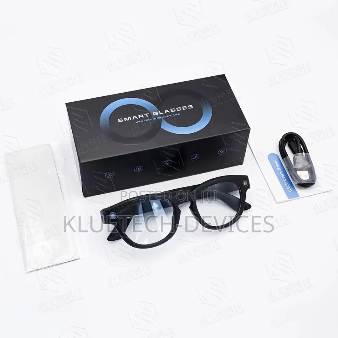 Gs380 Smart Glasses With Camera Flashlight Take Photo Video Recording