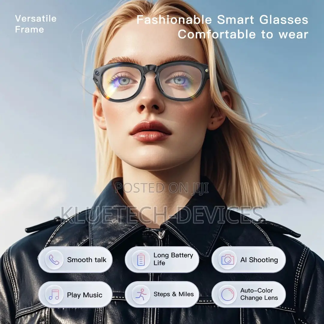 Gs380 Smart Glasses With Camera Flashlight Take Photo Video Recording