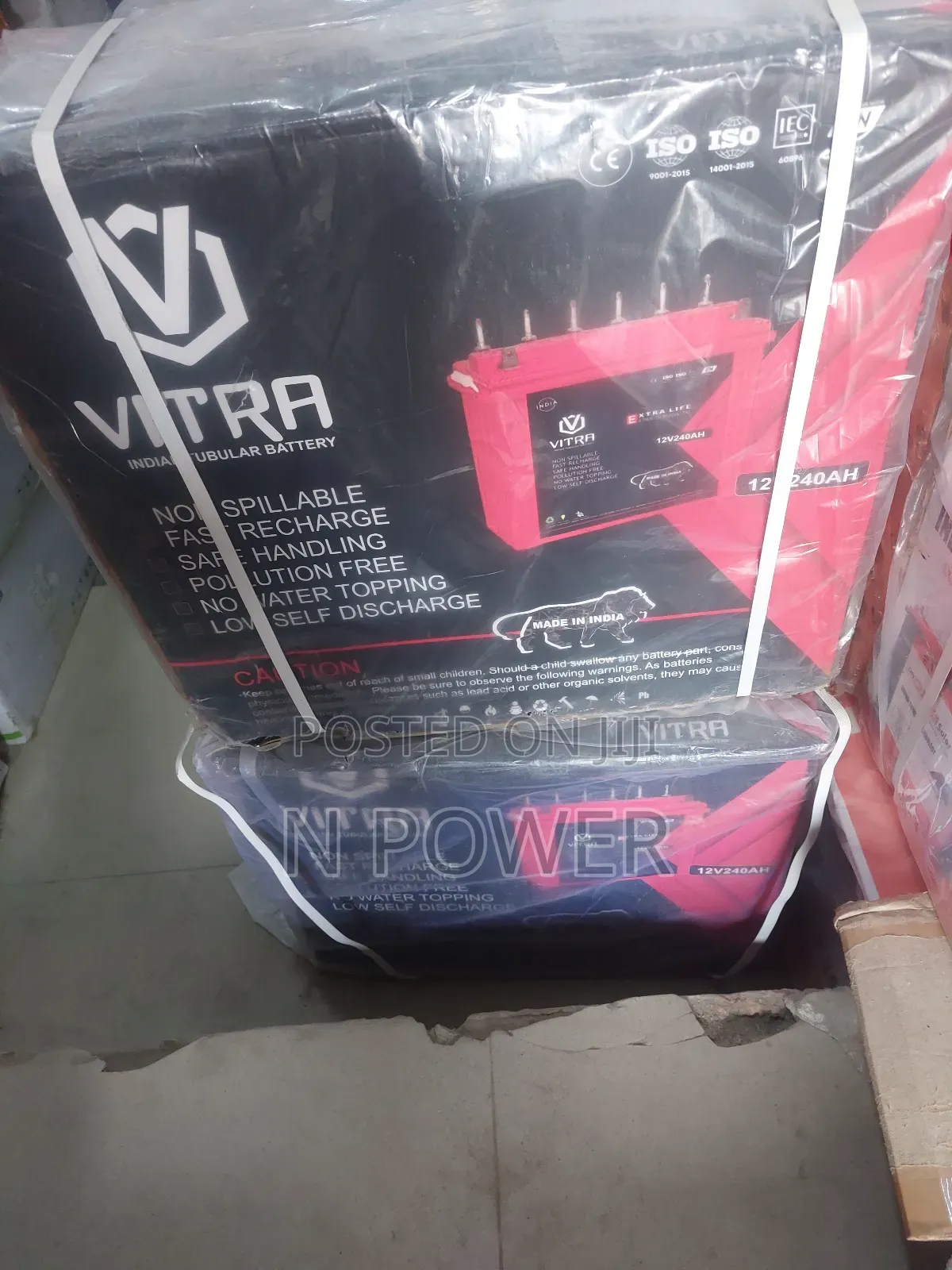 Vitra Solar Tubular Battery 240ah/12v