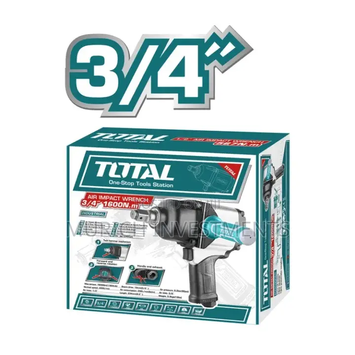 Total 3/4” Air Impact Wrench – Tat40342