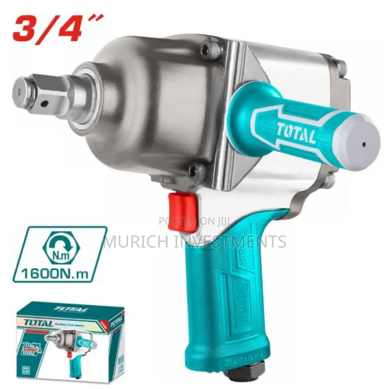 Total 3/4” Air Impact Wrench – Tat40342
