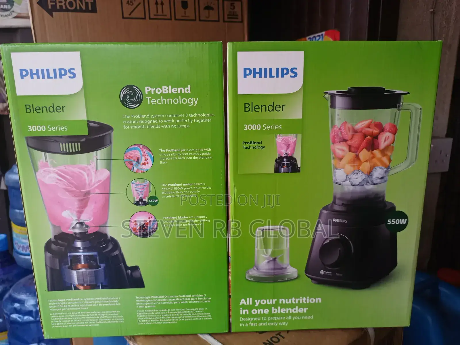 Philips Blender 550w Black Hr2141/90