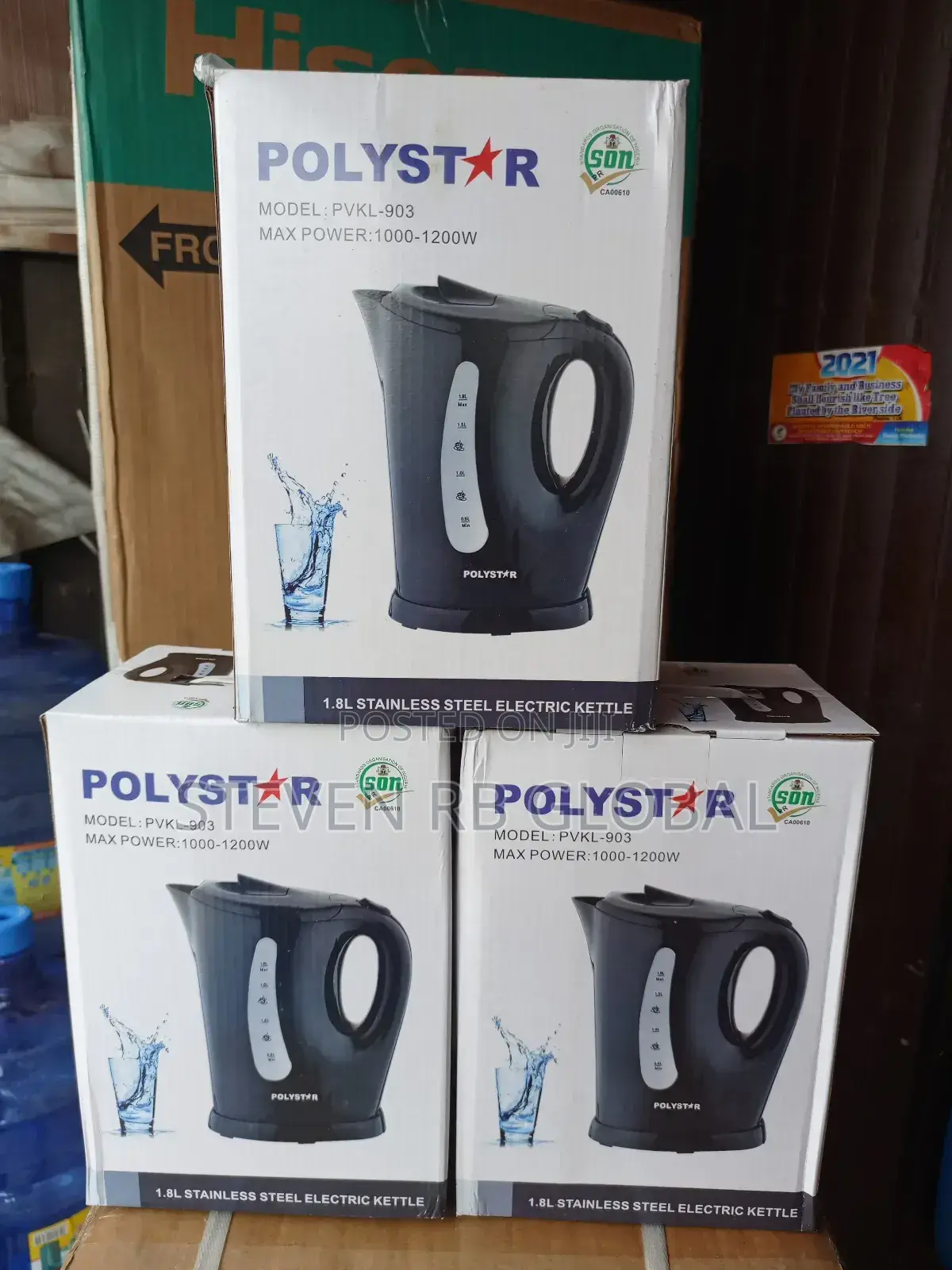 Polystar 1.8 Liters Electric Kettle | PVKL-903