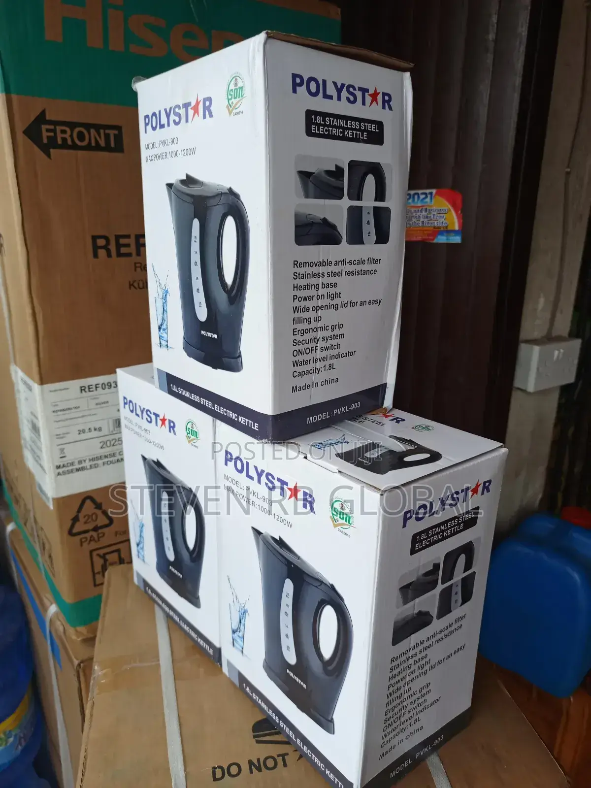 Polystar 1.8 Liters Electric Kettle | PVKL-903