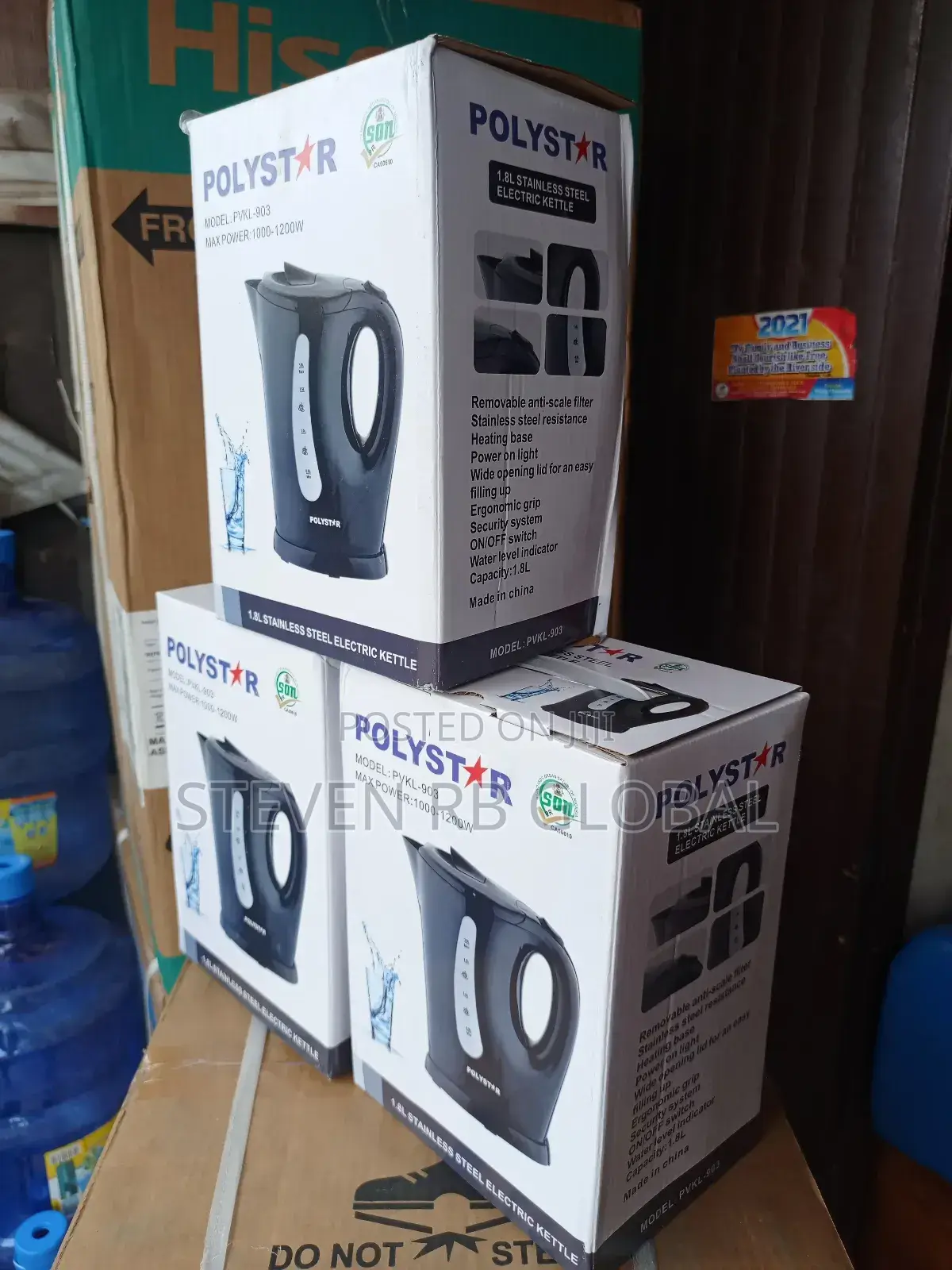 Polystar 1.8 Liters Electric Kettle | PVKL-903