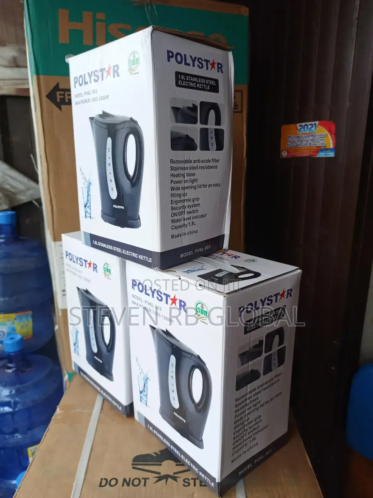 Polystar 1.8 Liters Electric Kettle | PVKL-903