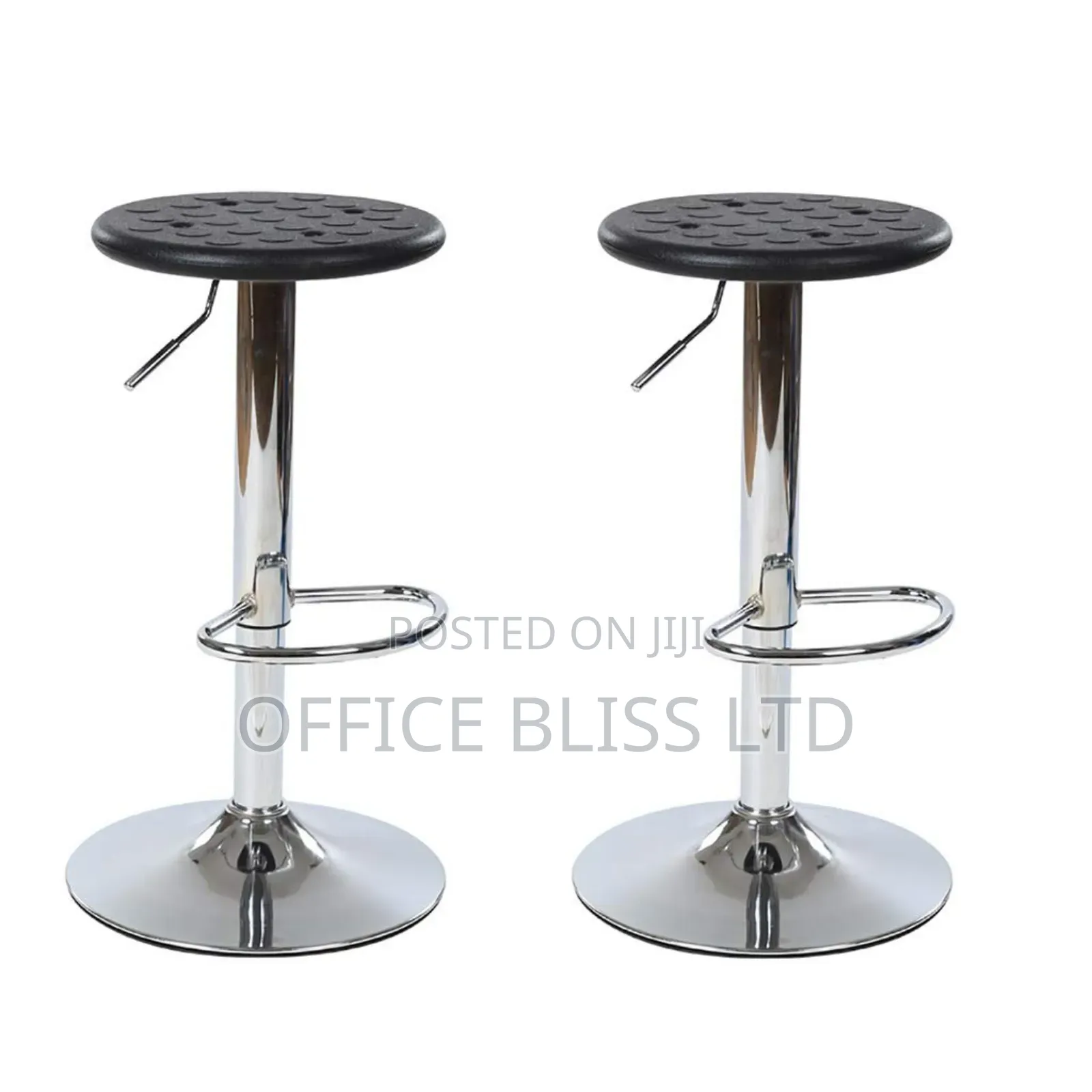 Microfiber Leather Swivel Bar Stools - Set of 2