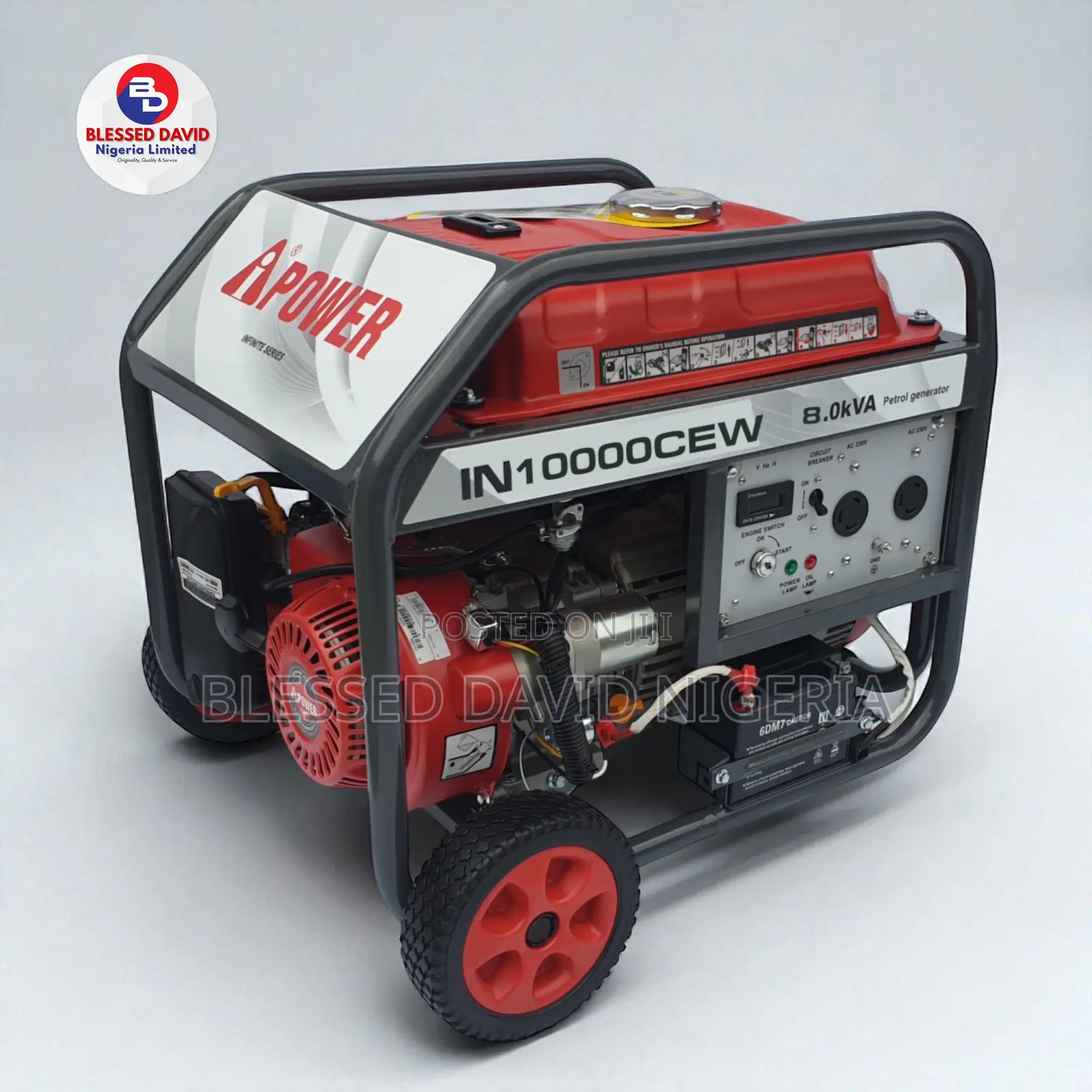 Ipower In10000cew, 8.1kva (6.5kw) Key Starter Generator