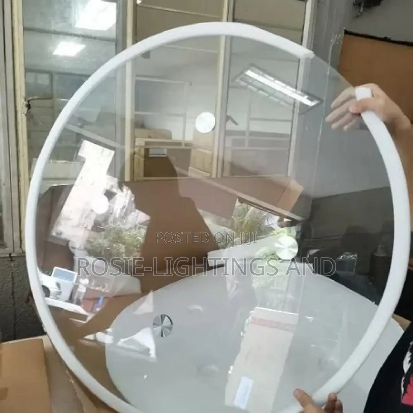 Transparent Glass Dinning Table + 4 Plastic Transparent Chairs