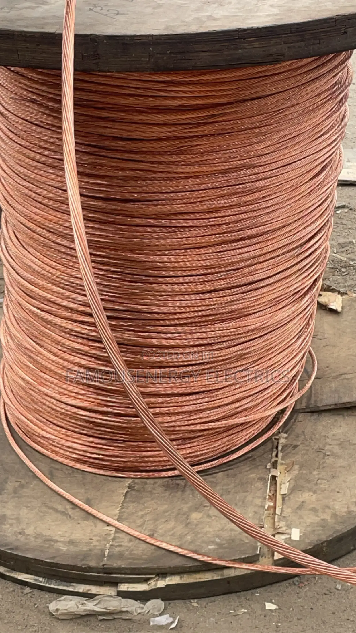 70mm Bare Copper Wire for Earthing Copper Wire