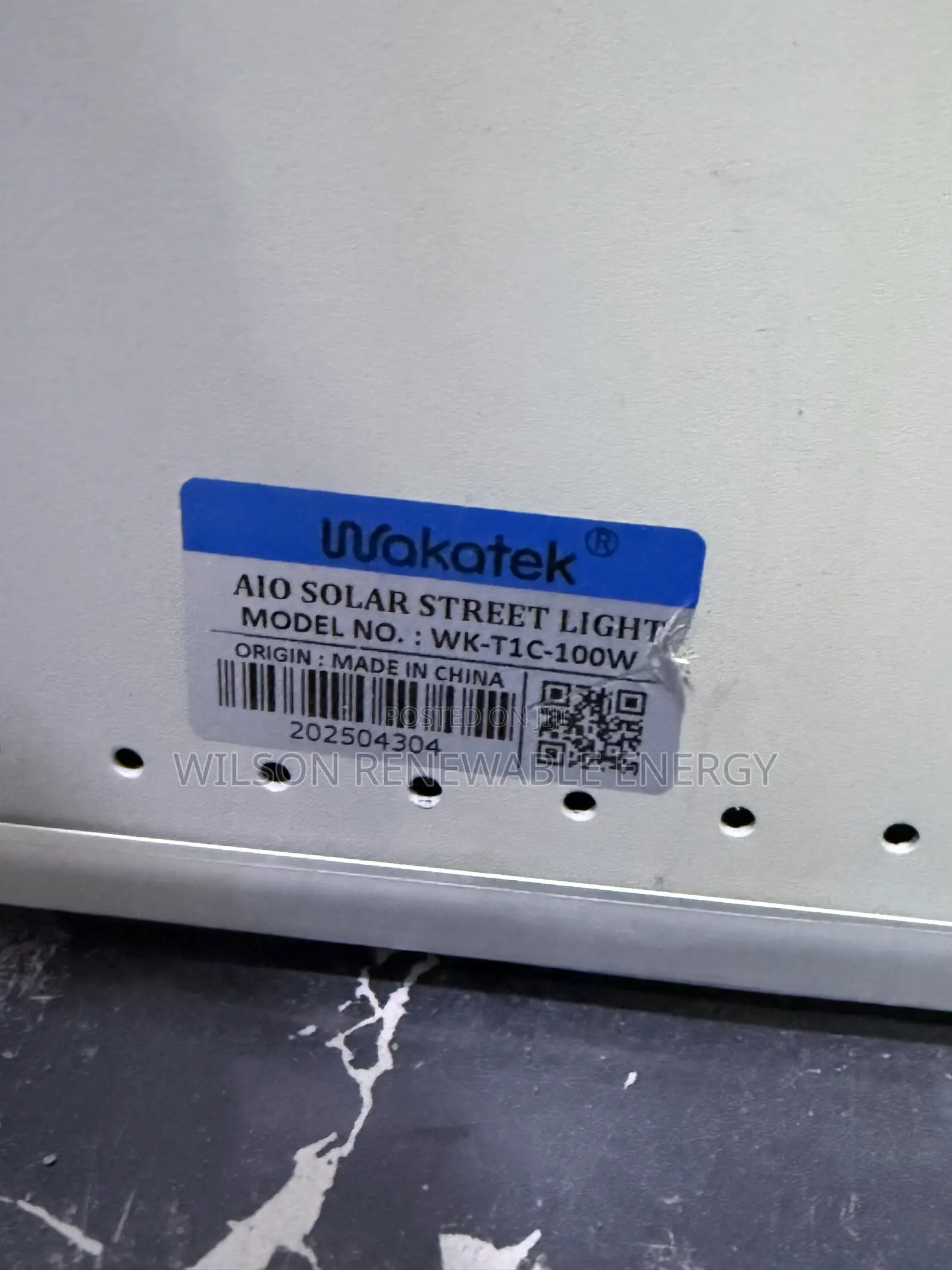 12 Eye All In One 100w Wakatek Aio Solar Street Light