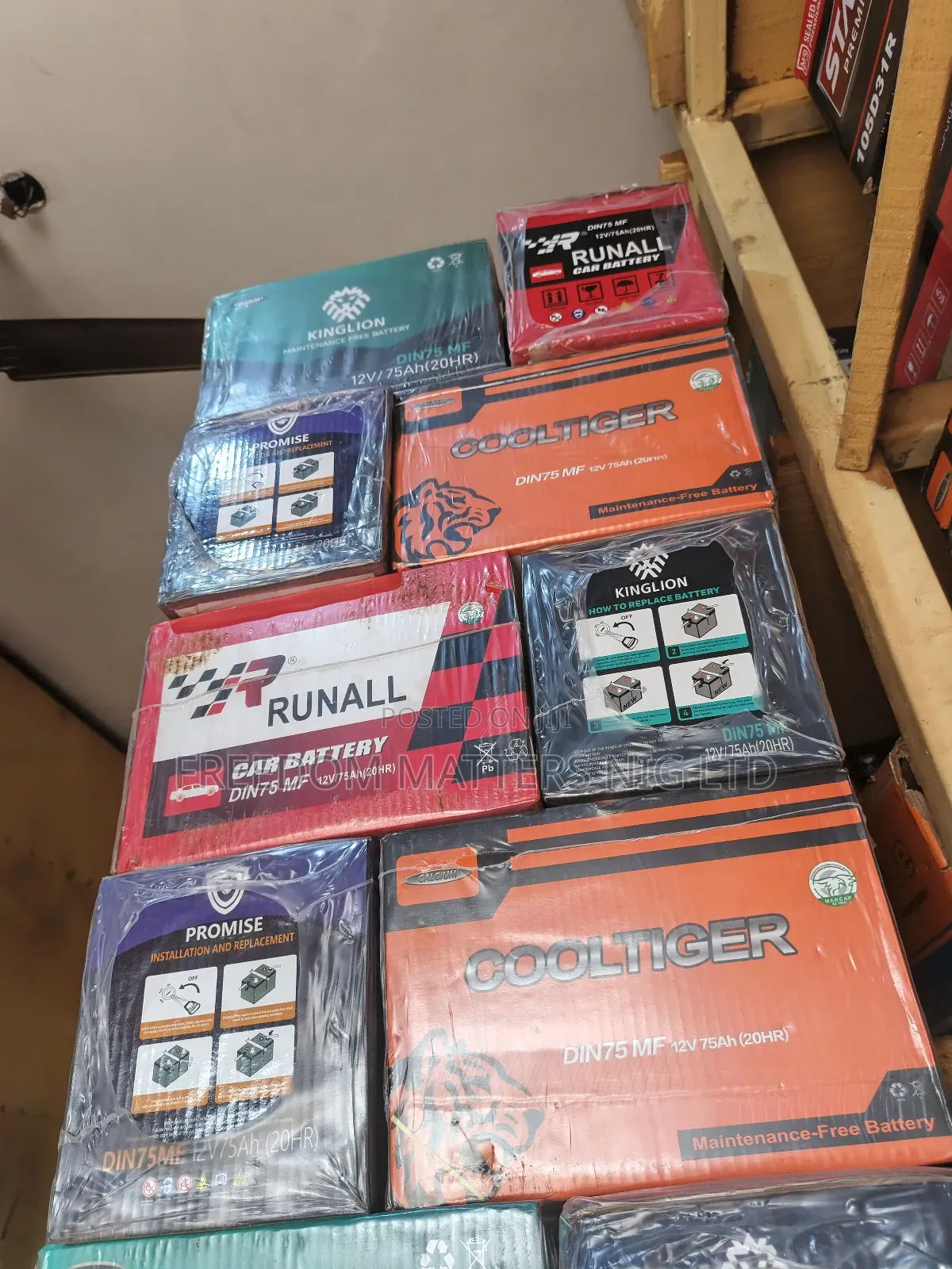 Car Battery Cool Tiger