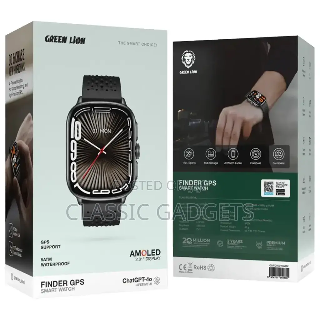 Green Lion Finder GPS Smart Watch