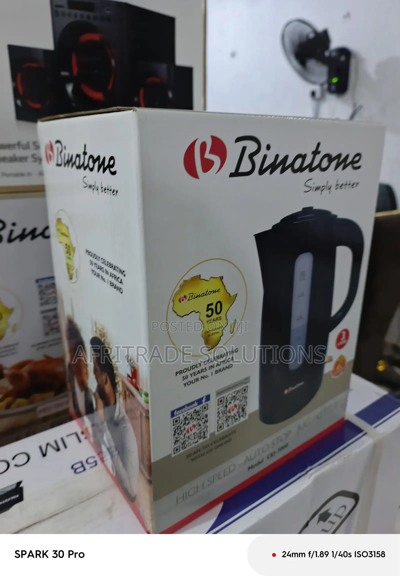 Binatone Cej-3000 3l Kettle – Strong Reliable