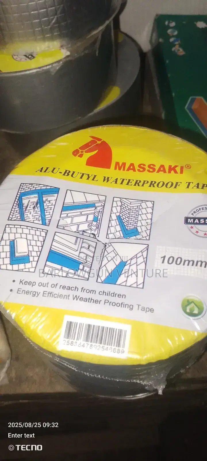 Waterproof Tape 100mx5mm