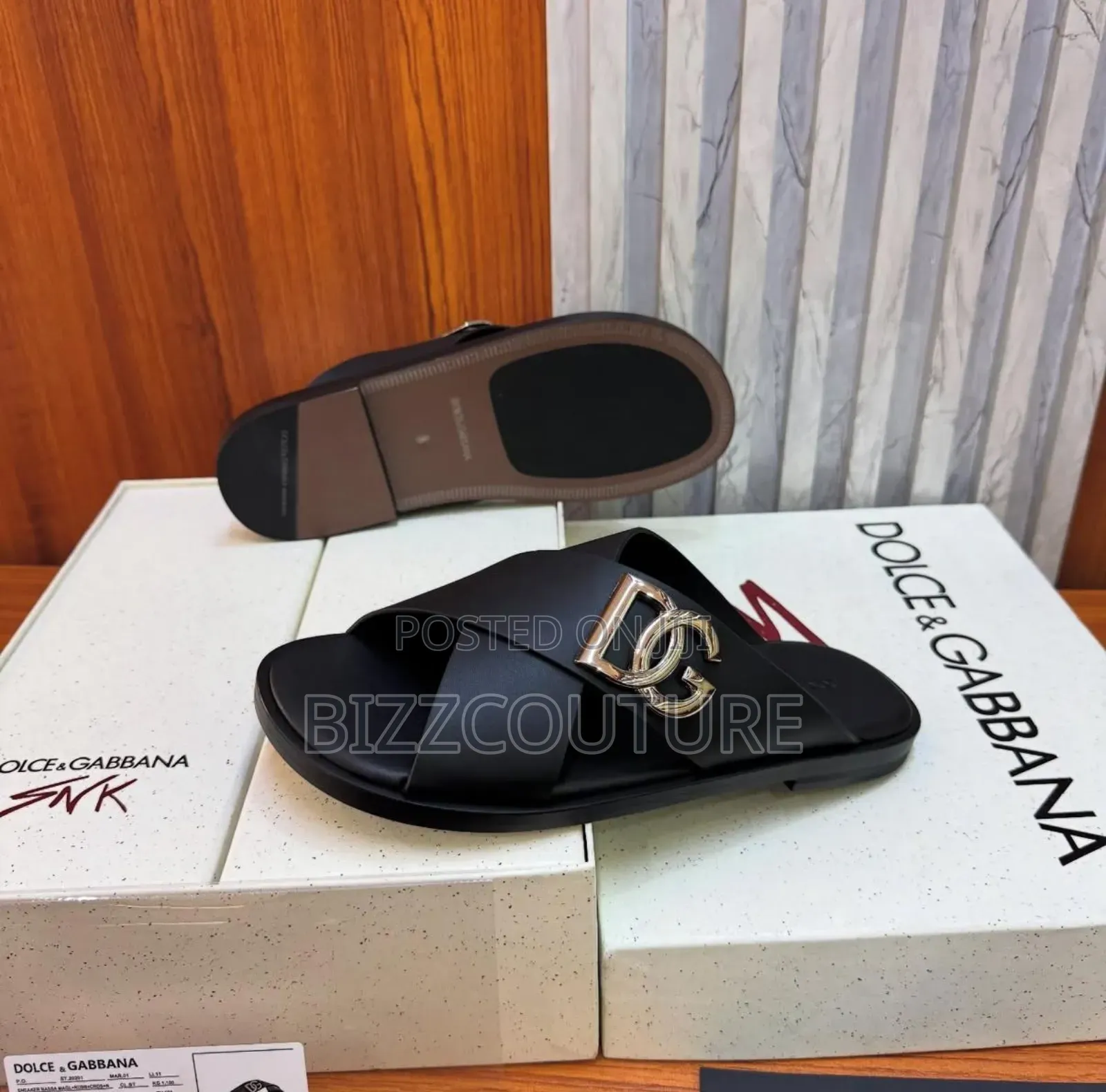 Original Dolce Gabbana Slippers Available in Store