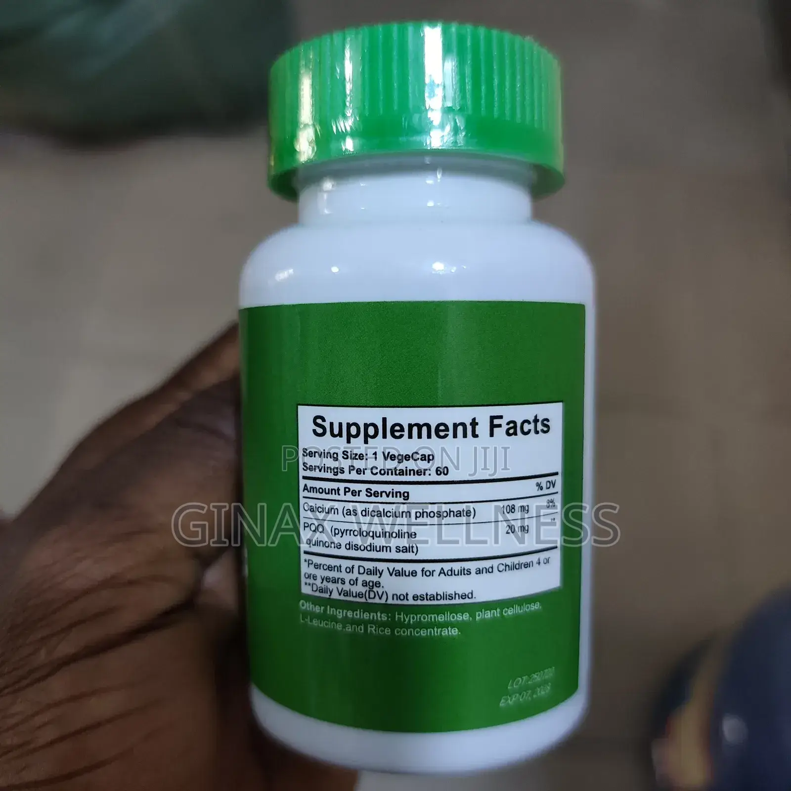 PQQ (Pyrroloquinoline Quinone) Capsules With Calcium