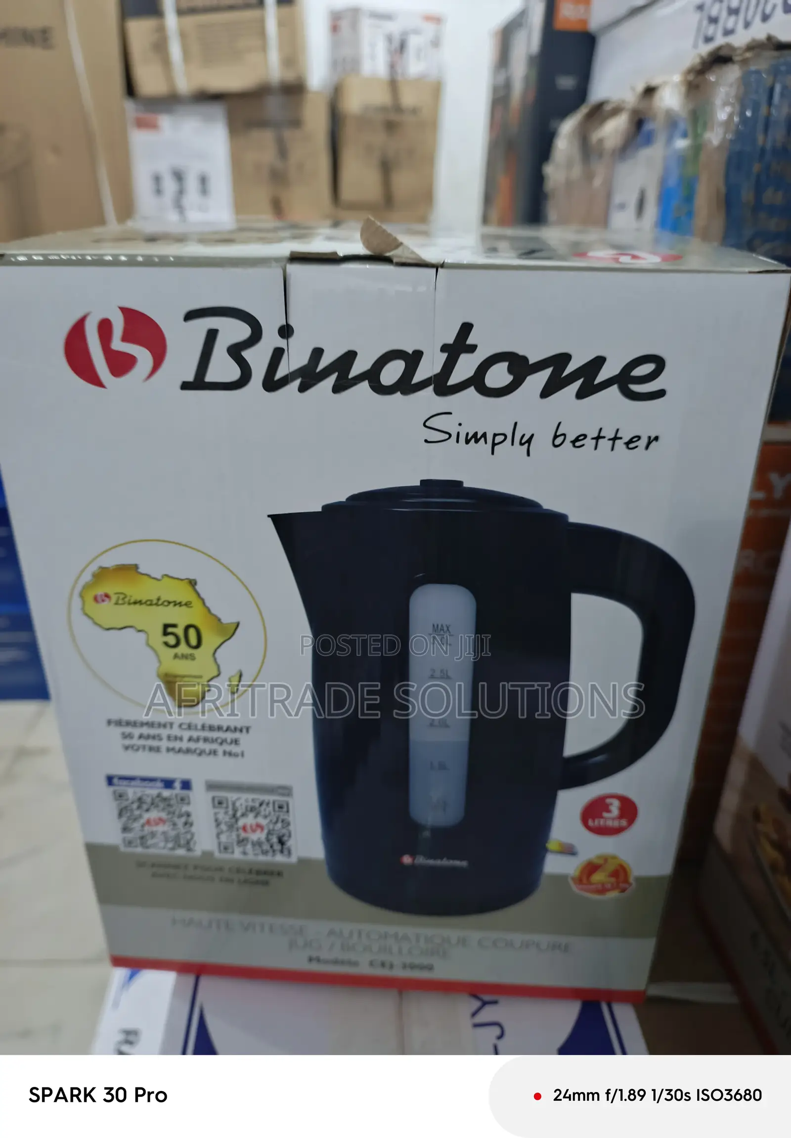 Heavy-Duty Electric Jug/Kettle – Binatone Cej-3000