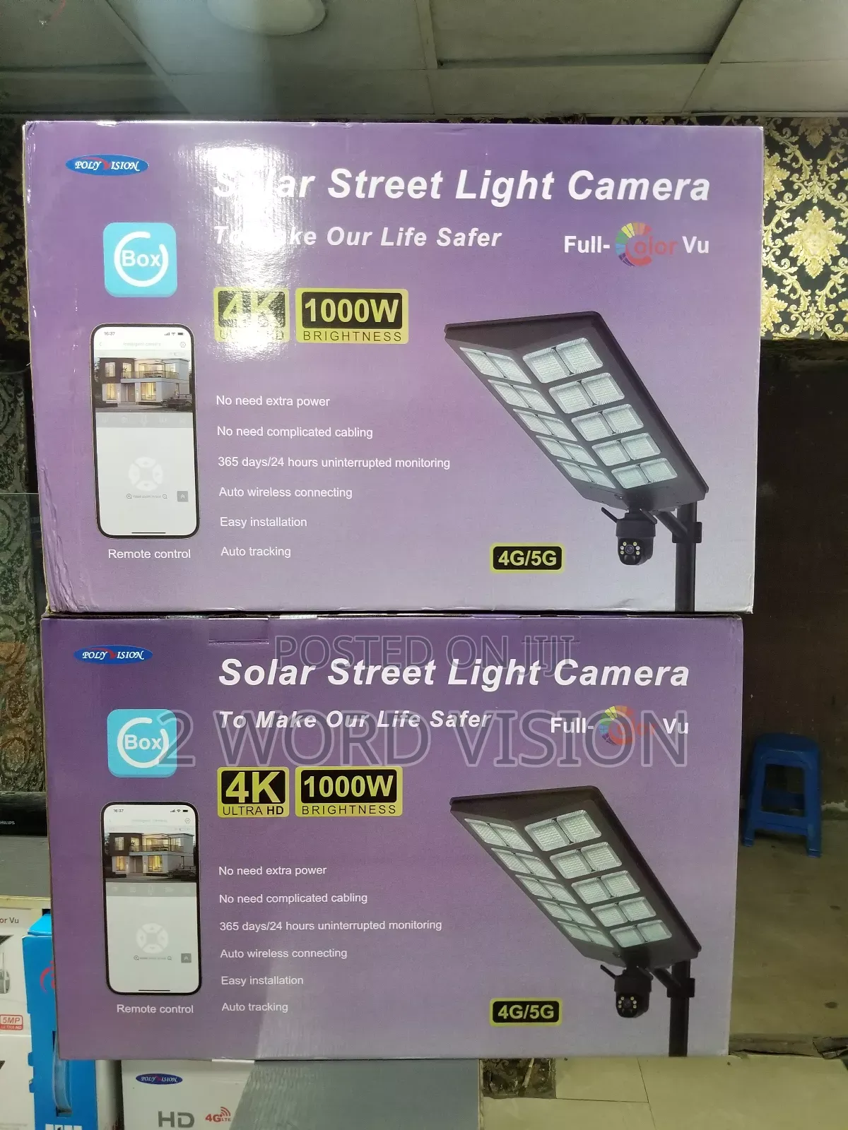 1000w Solar Street Light With Camera, Ubox App
