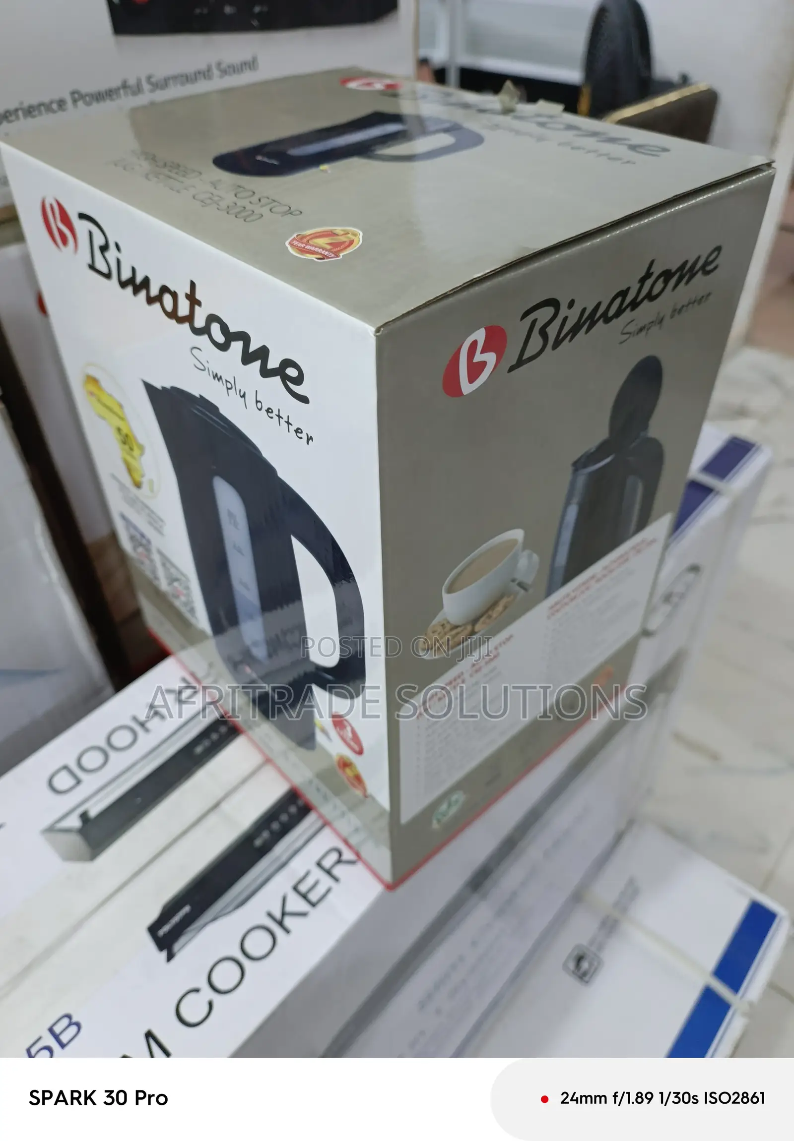 Strong Plastic Body – Binatone 3l Electric Kettle