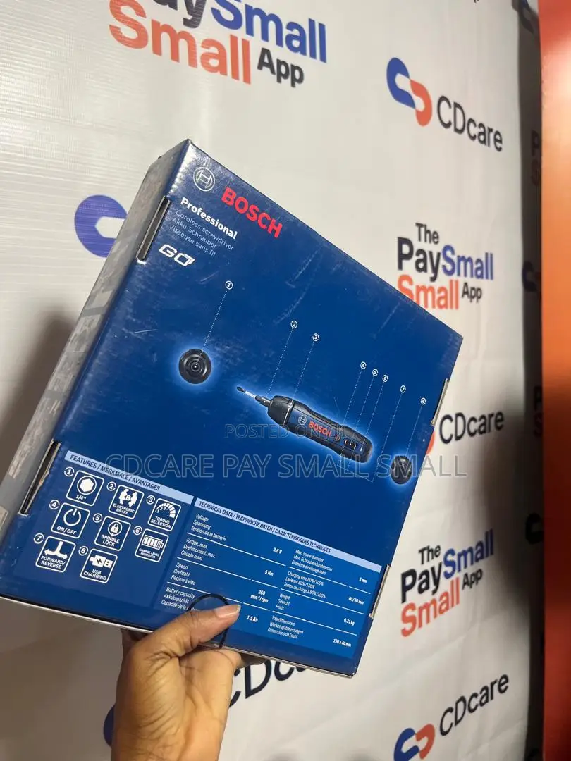 Pay Small Small Bosch Go Cordless Screw Driver On Cdcare.App