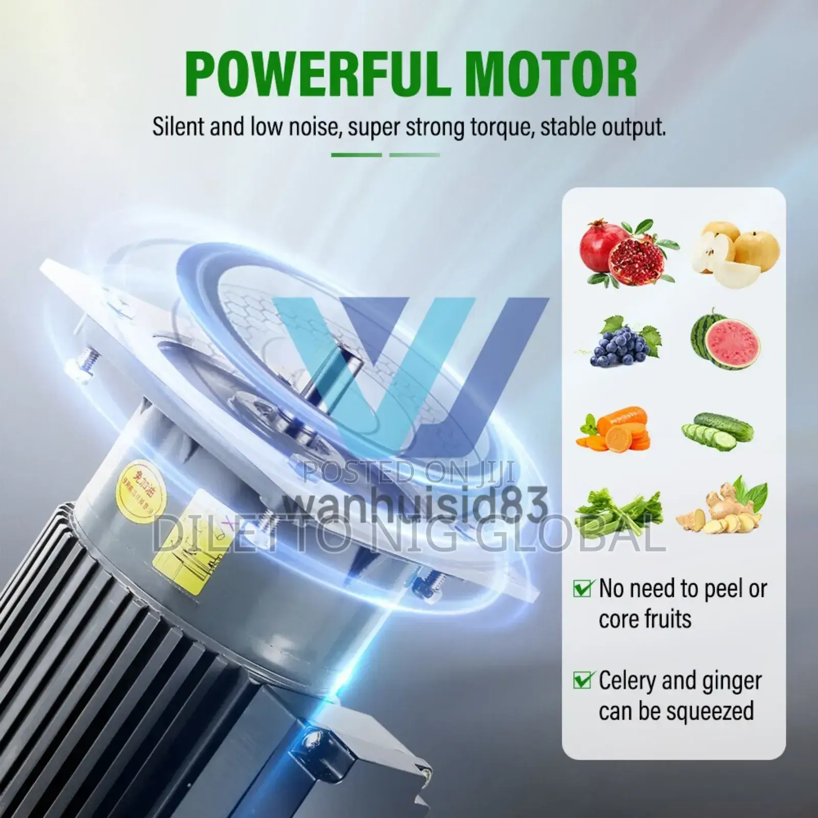 Non Stop Big Commercial Juicer With Wide Mouth