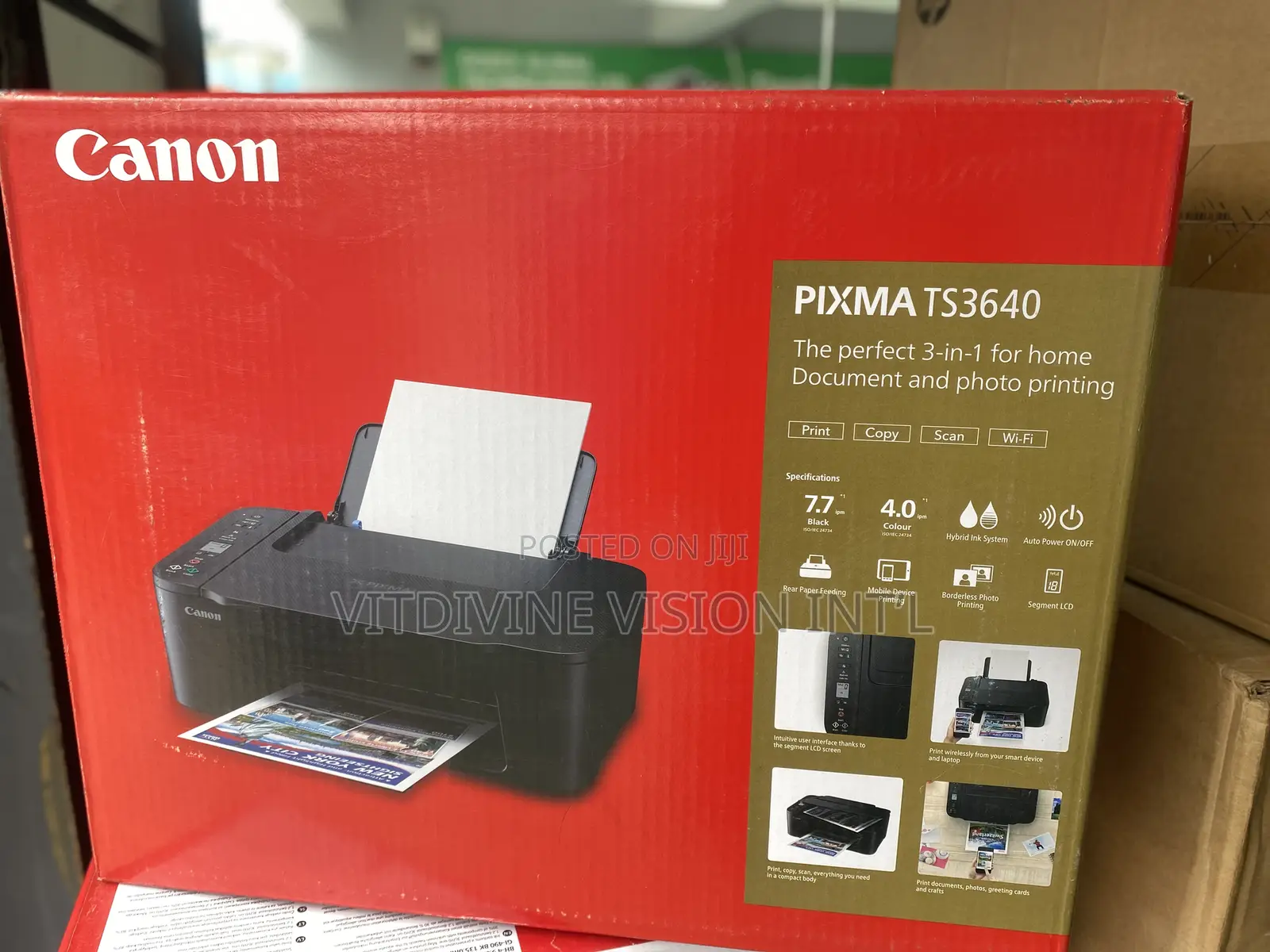 Canon Pixma Ts3640 All-in-One Wireless Printer