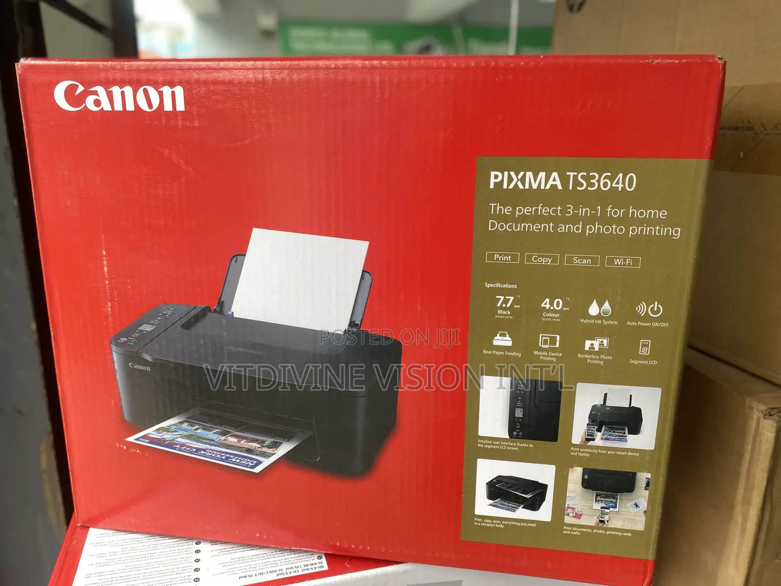 Canon Pixma Ts3640 All-in-One Wireless Printer