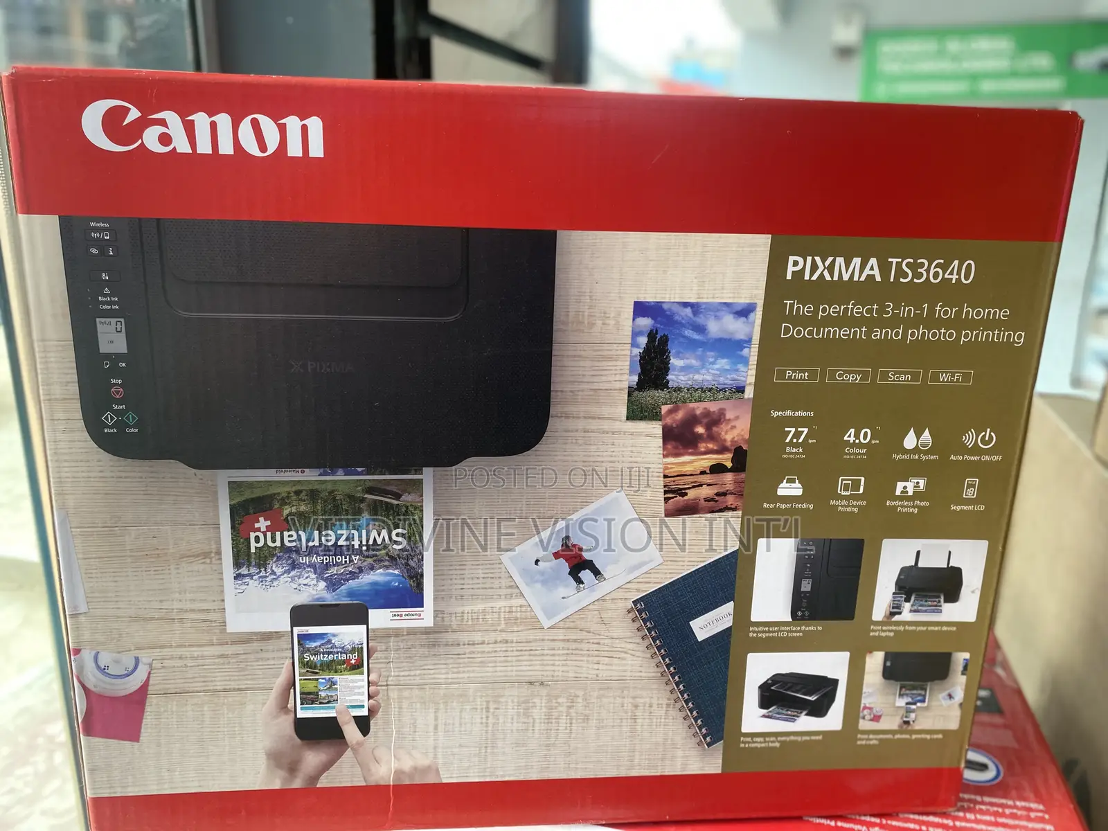 Canon Pixma Ts3640 All-in-One Wireless Printer