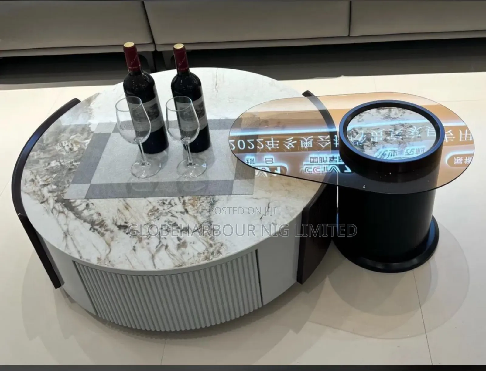 Luxury Mable Top Console Table