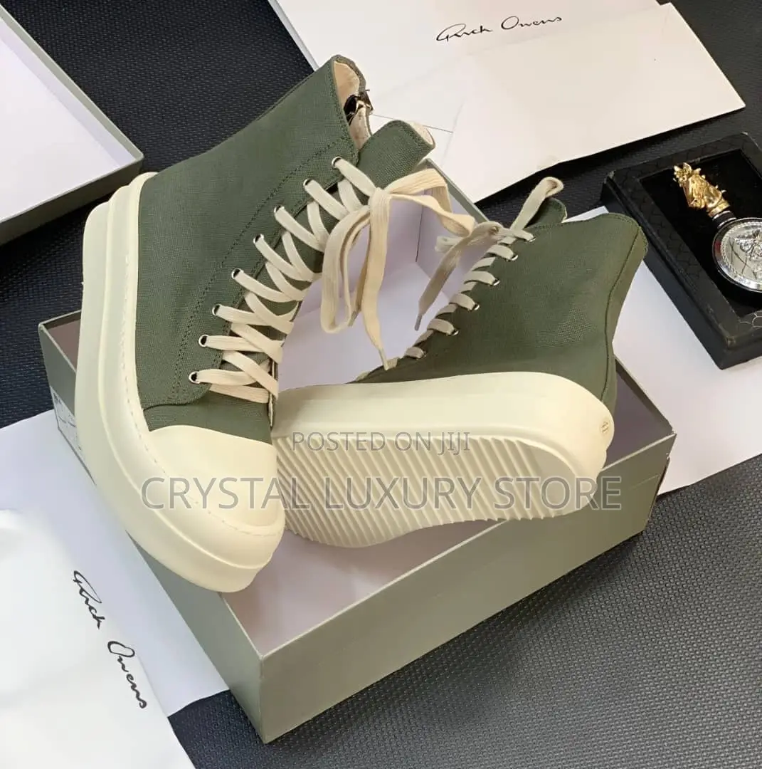 Rick Owens Quality Luxury Men Ankle Shoe