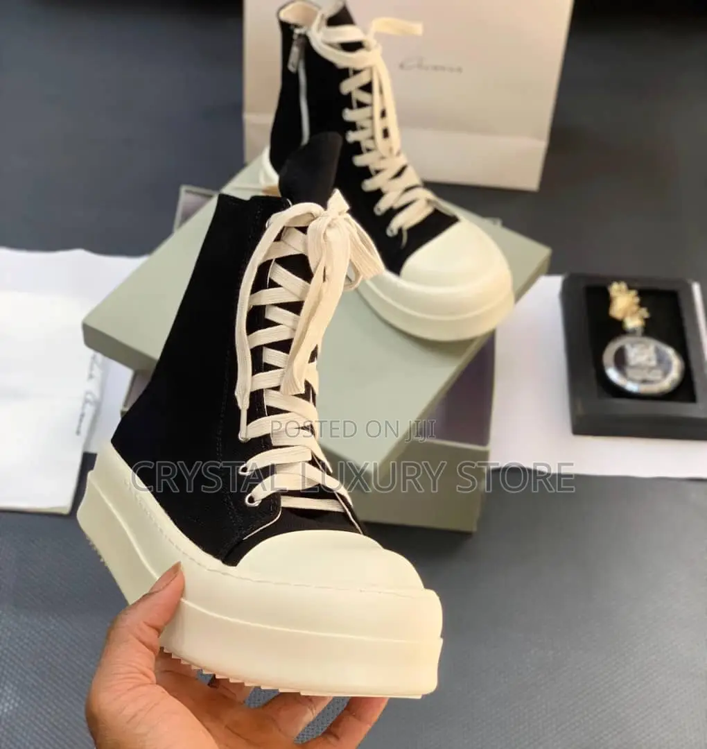 Rick Owens Quality Luxury Men Ankle Shoe
