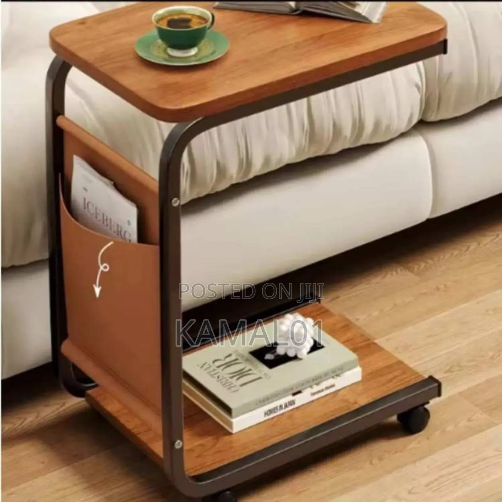 Nordic Coffee and Laptop Table With Trolley