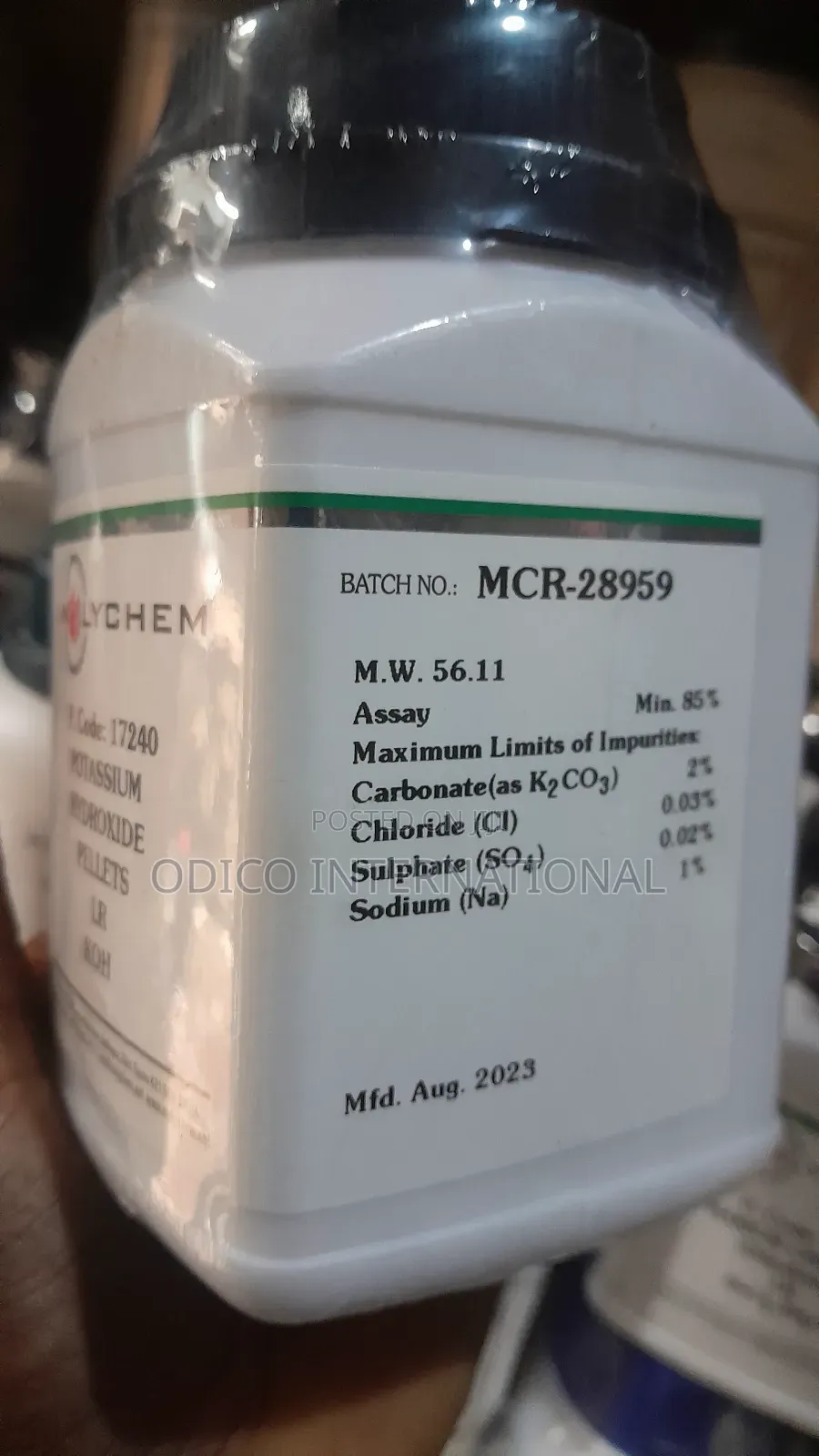 Potassium Hydroxide Pellets