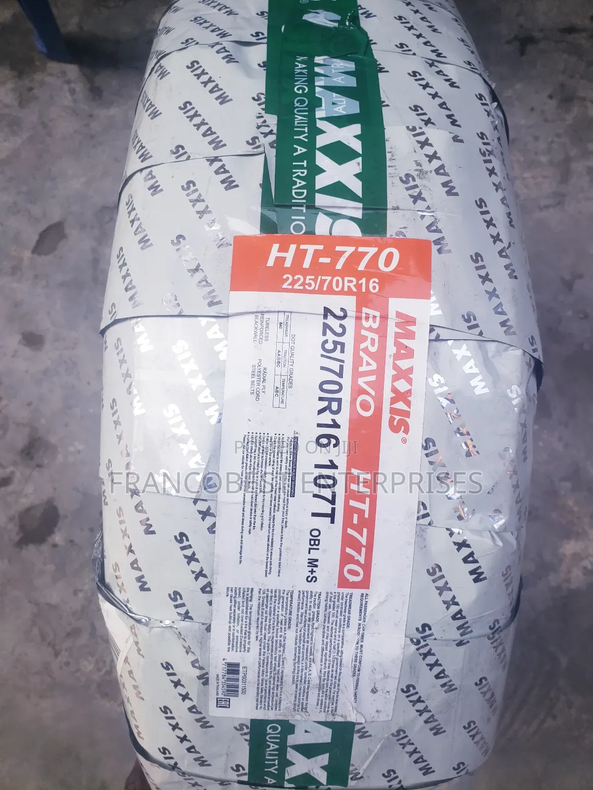 225/70r16 Maxxis Tyre