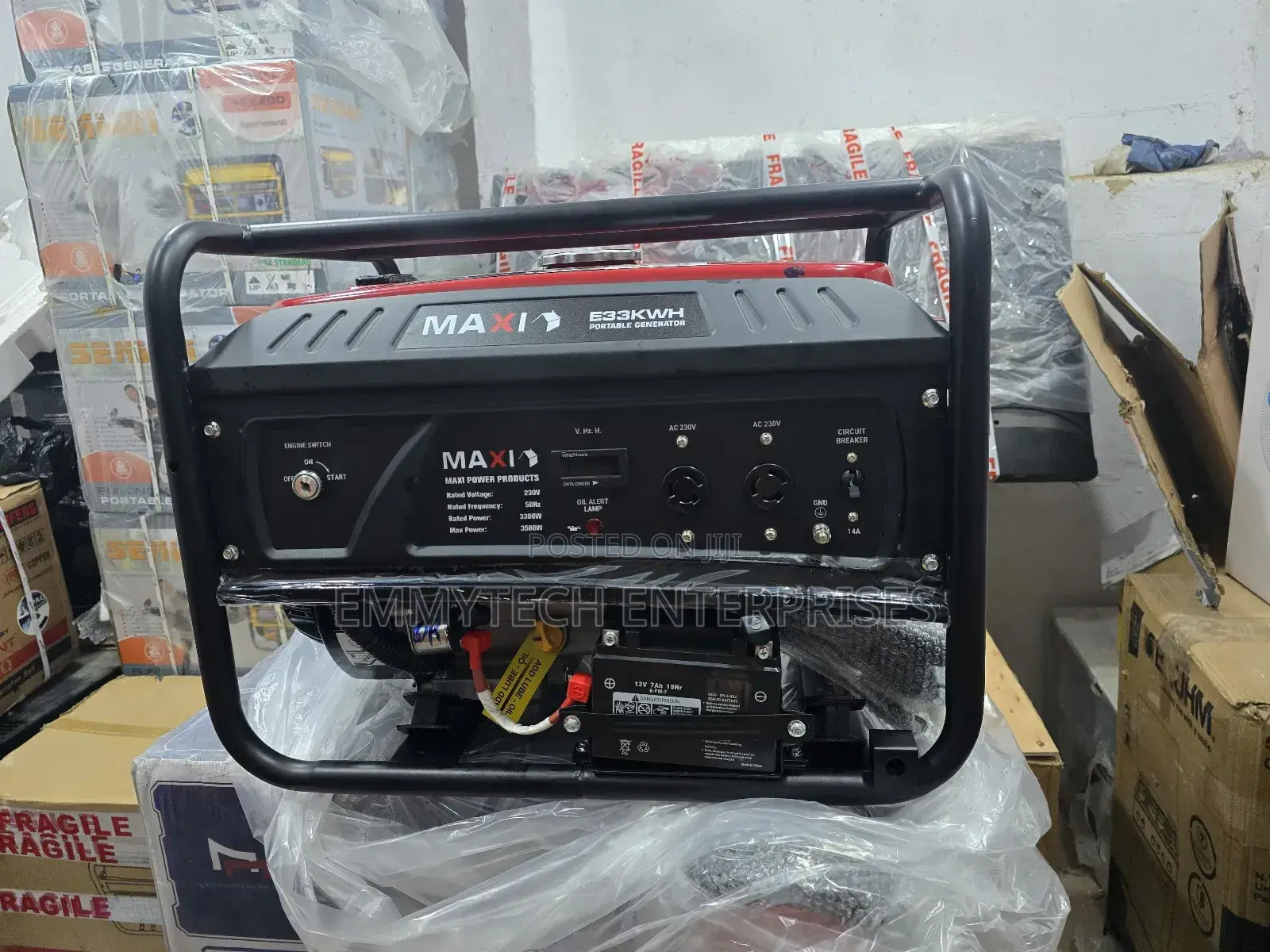 (Maxi Petrol Generator 5kva 100% Copper Wire)