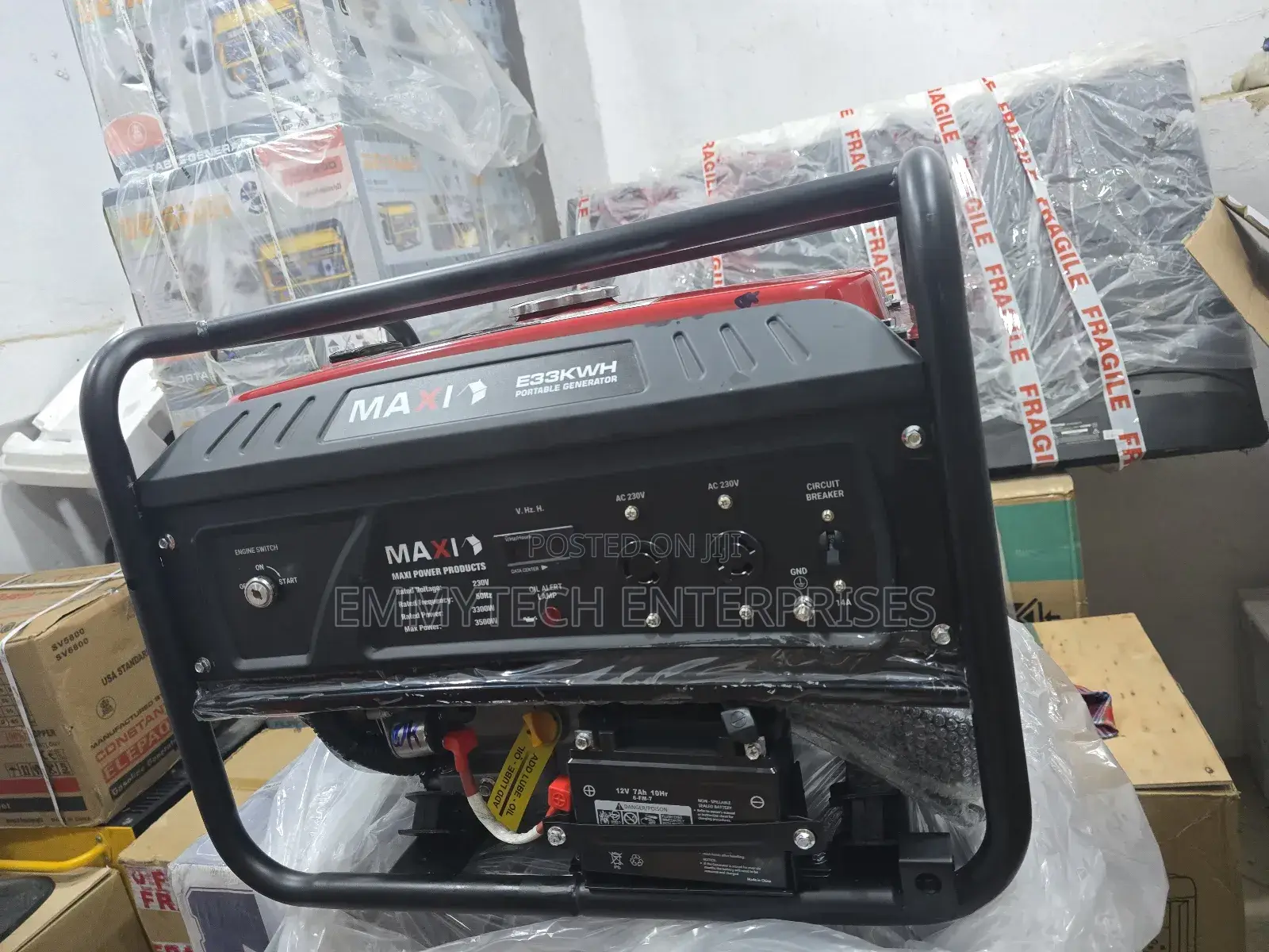 High Quality Maxi Petrol Generator 5kva 100% Copper Wire