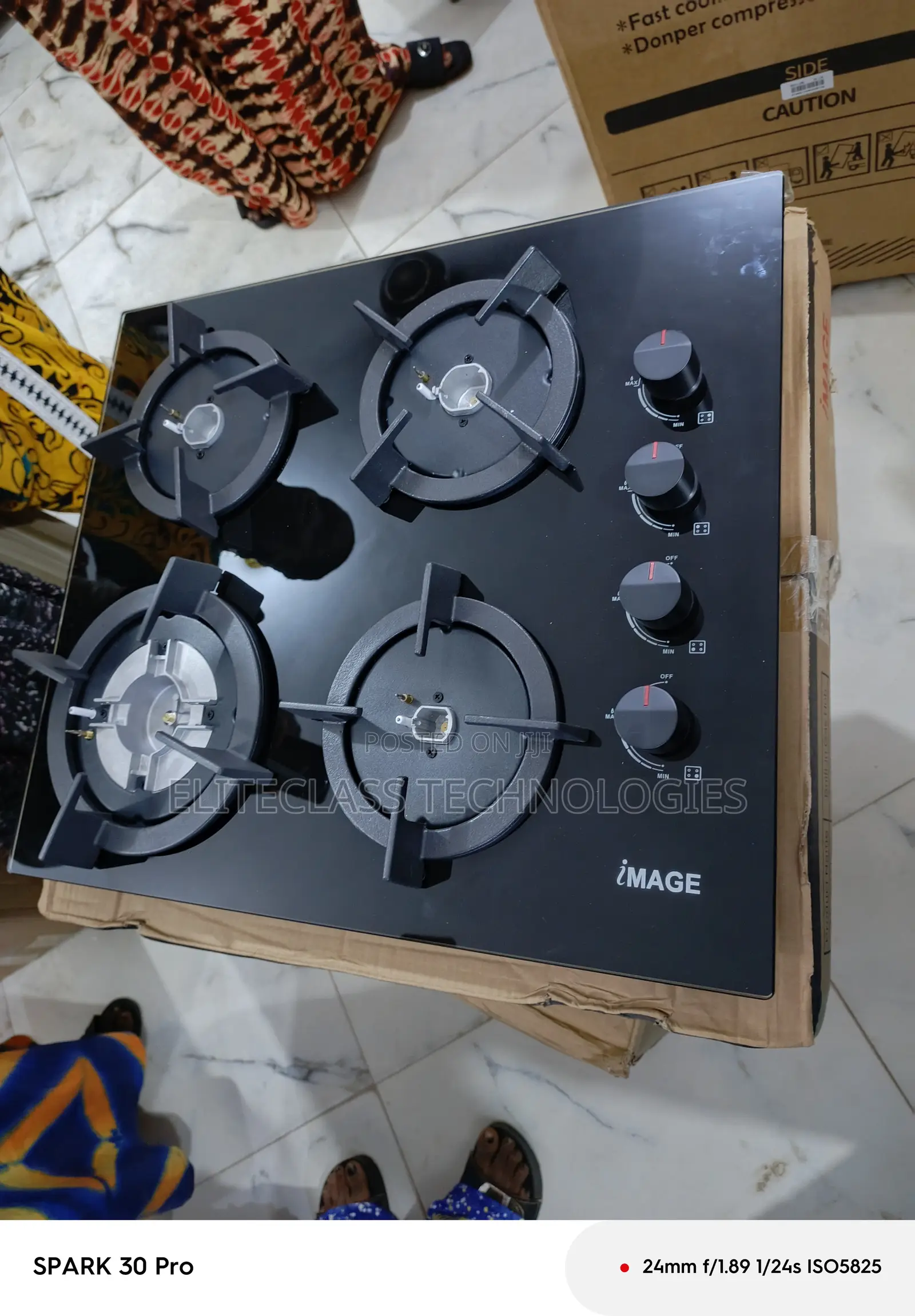 Powerflame Image Inbuilt 4 Gas Burner Hob